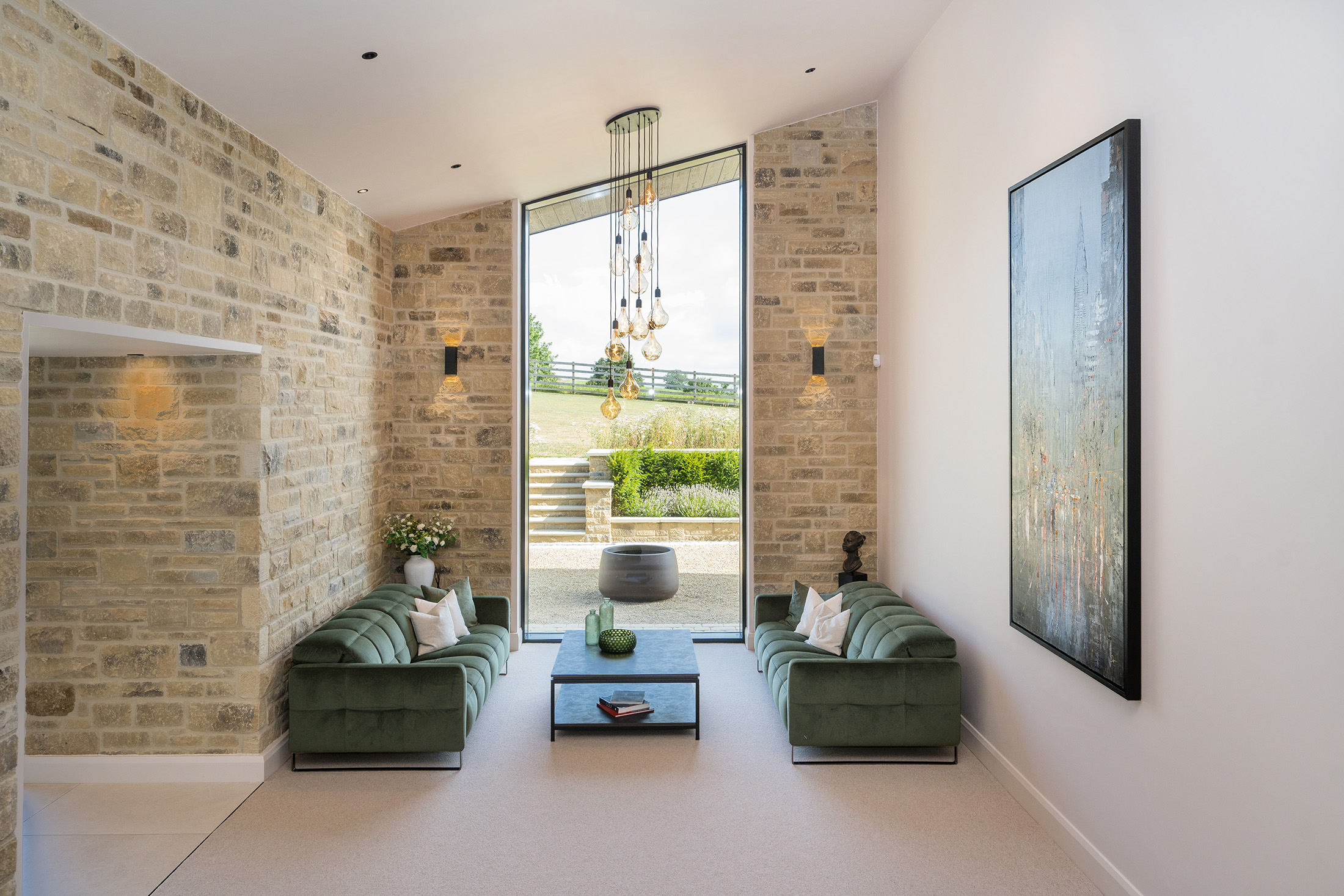 Contemporary interior at Coniston Barn