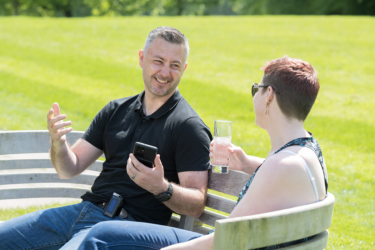 Ypsomed insulin pump product shoot at Rudding Park
