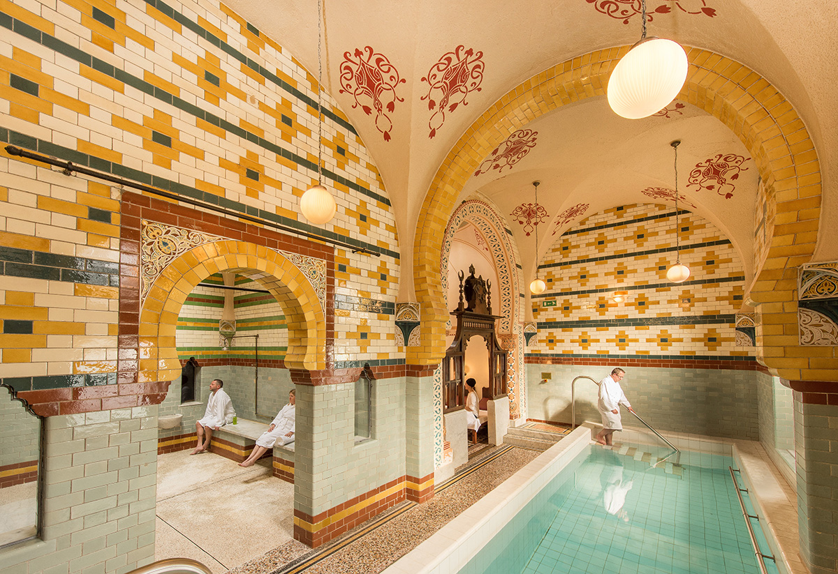 Relaxing in the Turkish Baths in Harrogate