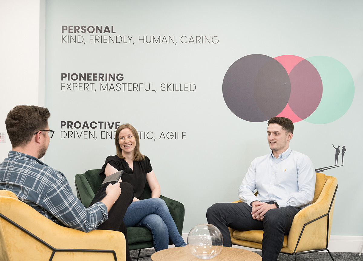 Informal group picture for clients website