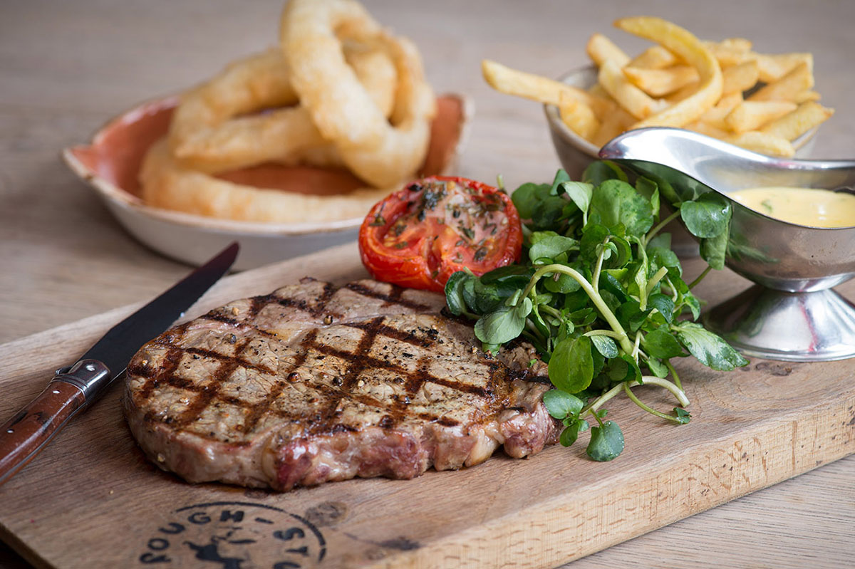 Steak and chips
